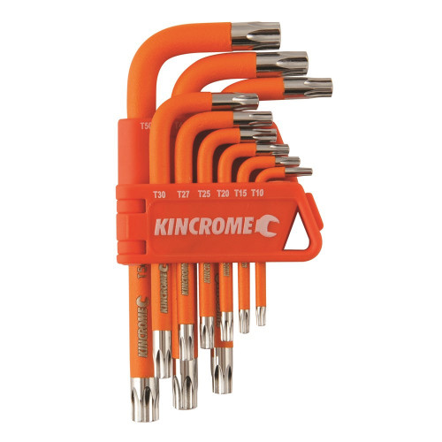 9PCE TORX TAMPERPROOF SHORT SERIES HEX KEY SET