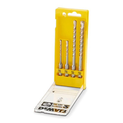 4PCE 5-10MM SDS PLUS MASONRY DRILL SET