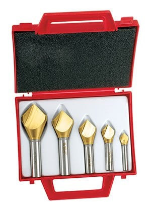 5PE COUNTERSINK SET 90DEG-1 FLUTE-TITANIUM