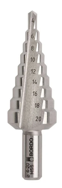 4-20MM - 2MM HSS BRIGHT FINISH STEP DRILL