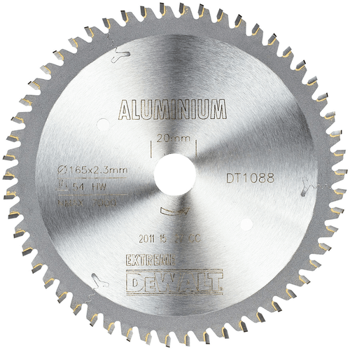 165MMX20MM EXTREME PLUNGE SAW BLADE FOR ALUM