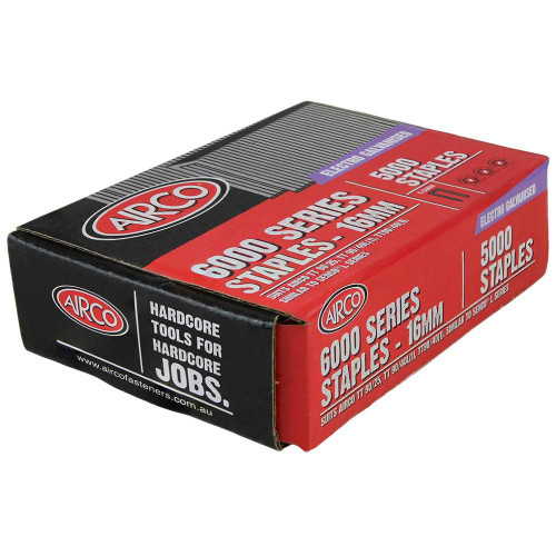 16MM 6000 SERIES Z/P STAPLES 5000PK