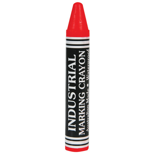 FLURO RED INDUSTRIAL ANDY CRAYONS (BOX OF 12)