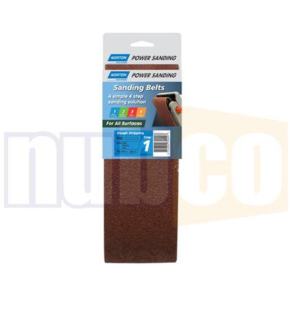 100X610MM P40 2PK ALL SURFACE CLOTH SANDING BELT V/COARSE