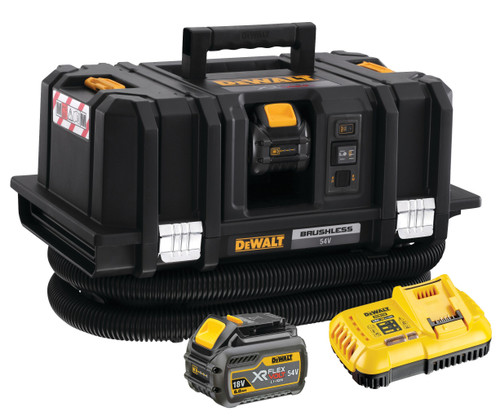 54V XR FLEXVOLT M CLASS DUST EXTRACTOR 2X6AH BAT,CHRG