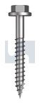 14GX50MM 500PK S/S 316 T17 FLANGED HEX SCREW