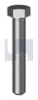 M16X50MM CLASS 8.8 HEX SET SCREW GALV