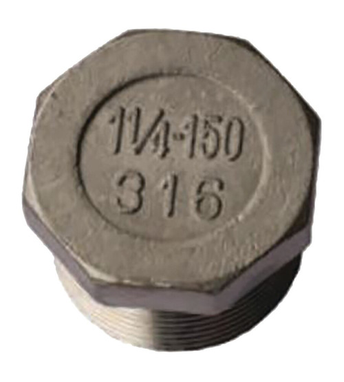 65MM 316 S/S BSP HEX PLUG