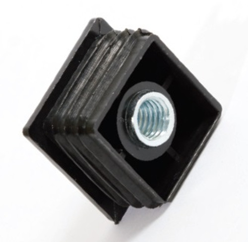 32MM SQUARE PLASTIC TUBE CLOSURE - 3/8 BSW THREAD