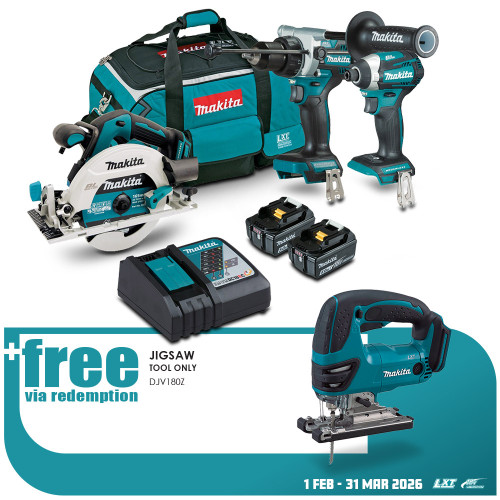 18V BRUSHLESS 3 PCE COMBO KIT - 2 x 5.0AH BATTERIES & CHARGER