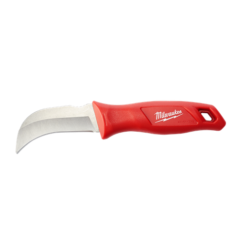 100MM FIXED BLADE CABLE STRIPPING KNIFE W/ PLASTIC HANDLE