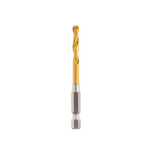 4.2MM 1/4\" HEX SHANK RED HELIX TITANIUM DRILL BITS