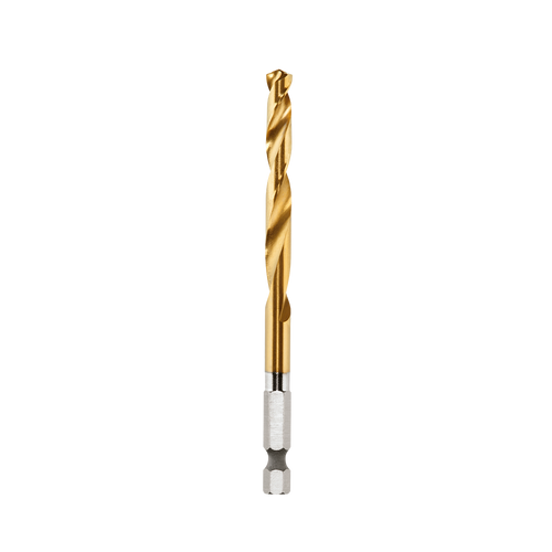 6MM 1/4\" HEX SHANK RED HELIX TITANIUM DRILL BITS
