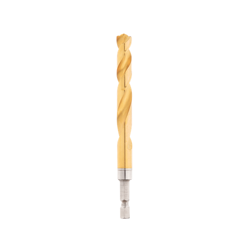 10MM 1/4\" HEX SHANK RED HELIX TITANIUM DRILL BITS