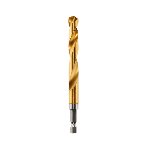 10.5MM 1/4\" HEX SHANK RED HELIX TITANIUM DRILL BITS
