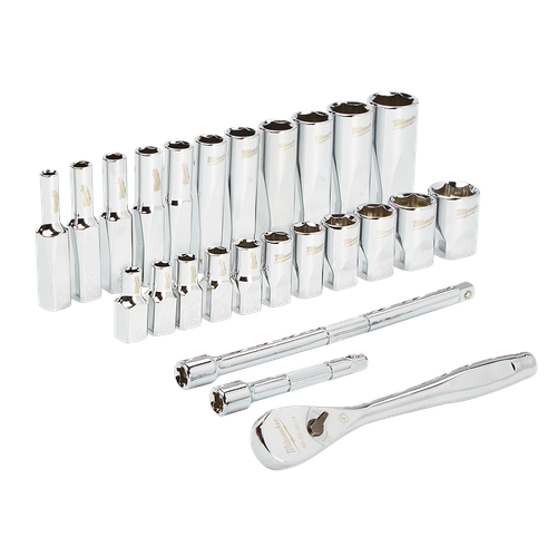26PCE 1/4\" DRIVE IMPERIAL RATCHET & SOCKET SET