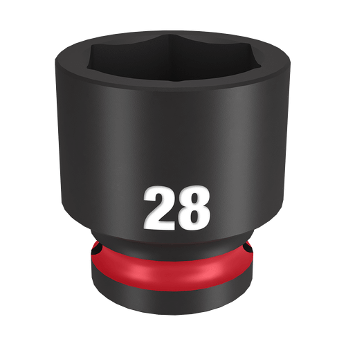 1/2\" DRIVE 28MM STD 6 POINT SHOCKWAVE IMPACT SOCKET
