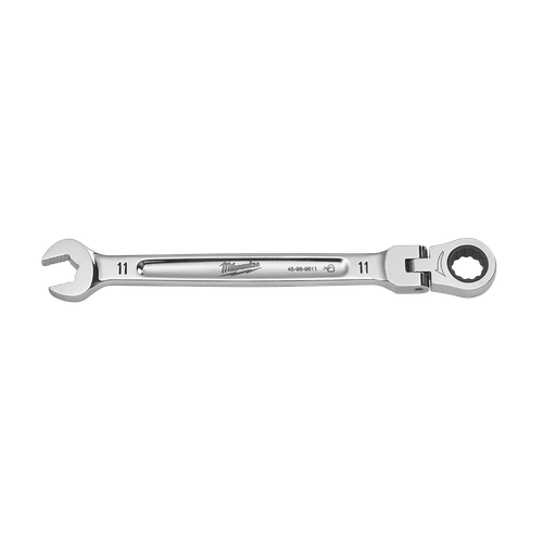 11MM METRIC FLEX-HEAD RATCHETING COMBO WRENCH