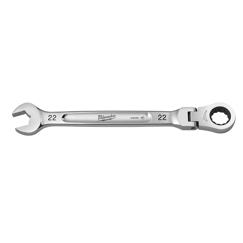22MM METRIC FLEX-HEAD RATCHETING COMBO WRENCH