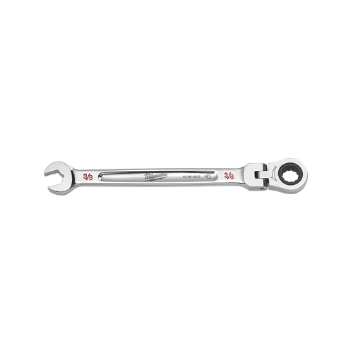 3/8 SAE FLEX-HEAD RATCHETING COMBO WRENCH
