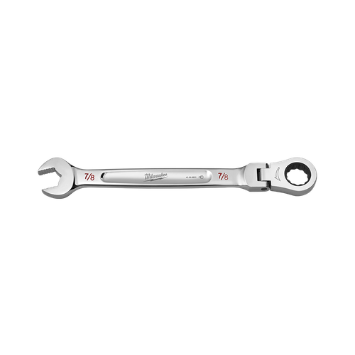 7/8 SAE FLEX-HEAD RATCHETING COMBO WRENCH