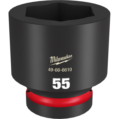 1\" DRIVE 55MM STD 6 POINT SHOCKWAVE IMPACT SOCKET