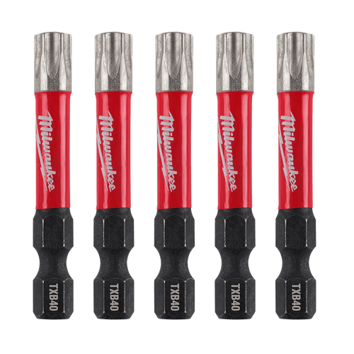 (O) 5PK T40X50MM TORX POWER IMPACT SCREWDRIVER BIT