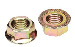 M6 (6MM) Z/P FLANGED HEX NUT