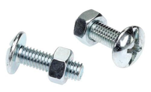 1/4X2 BSW M/S Z/P ROOFING BOLTS & NUTS