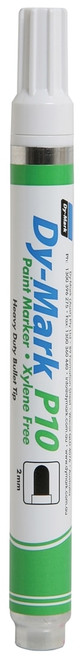 P10 2MM WHITE MEDIUM BULLET TIP PAINT MARKER