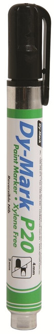 P20 2MM BLACK BULLET/CHISEL TIP PAINT MARKER