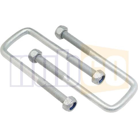 M12X170X50MM U BOLT SQUARE TOP GALV