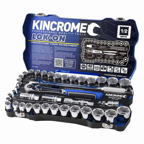 41PCE 1/2\" DR LOK ON MET & IMP SOCKET SET