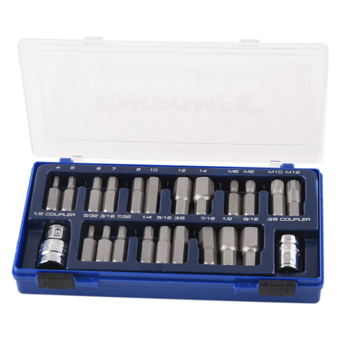 23PCE 1/2\" DRIVE METRIC/AF HEX & SPLINE DRIVE KIT