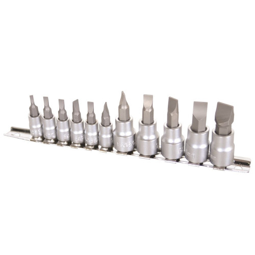 11PCE 1/4\" & 3/8\" DRIVE BLADE SOCKET SET