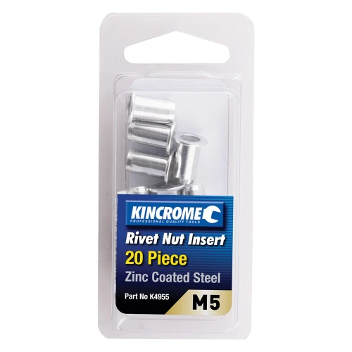 M5 20PCE ZINC RIVET NUT INSERT