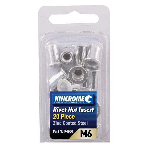 M6 20PCE ZINC RIVET NUT INSERT
