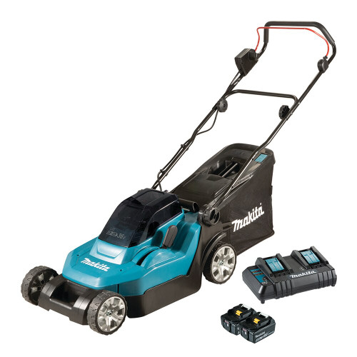 18VX2 380MM LAWN MOWER 2X5.0AH BATT & CHARGER