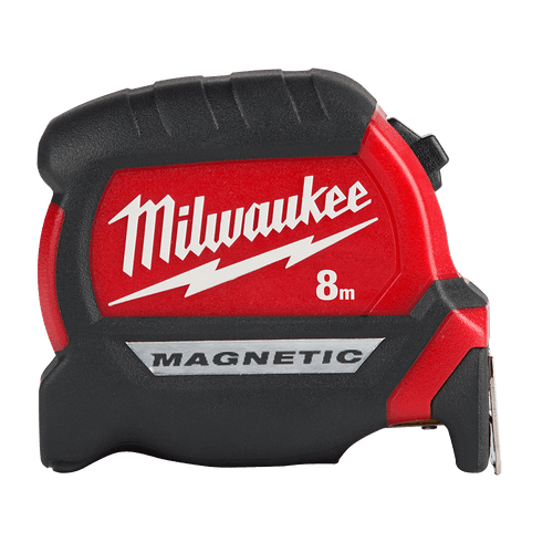 (O) 8M COMPACT MAGNETIC MEASURING TAPE