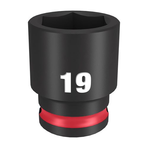 3/8\" DRIVE 19MM STD 6 POINT SHOCKWAVE IMPACT SOCKET