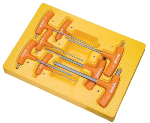 8PCE METRIC T-HANDLE BALL POINT HEX KEY SET