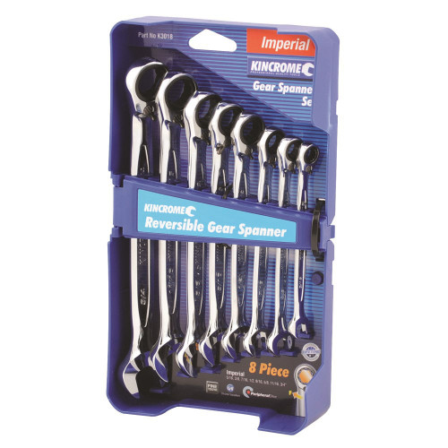 8PCE REVERSE IMPERIAL GEAR SPANNER SET
