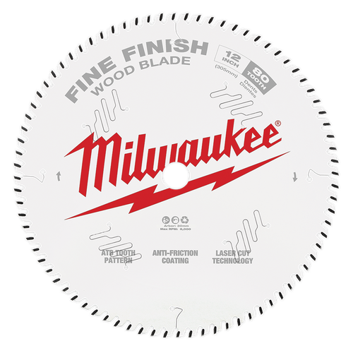 12\" 305MM 80T FINE FINISH CIRC SAW BLADE