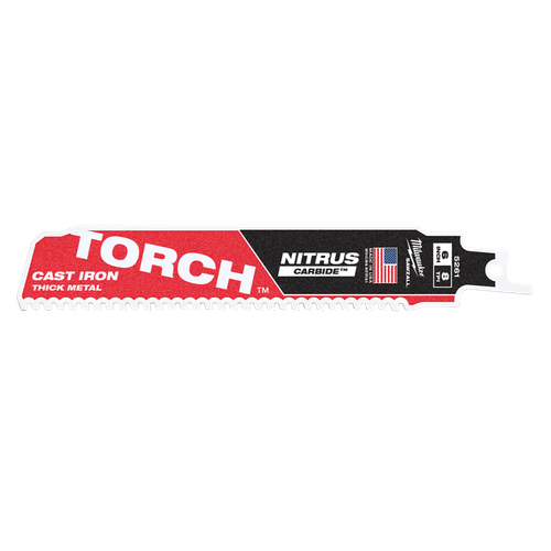 150MM (6\") 7TPI TORCH NITRUS CARBIDE RECIP BLADE