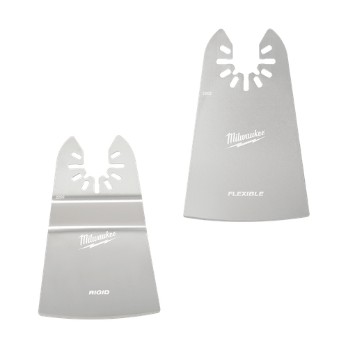 2 PCE VARIETY OPEN LOK 50MM RIGID & 50MM FLEXIBLE SCRAPER