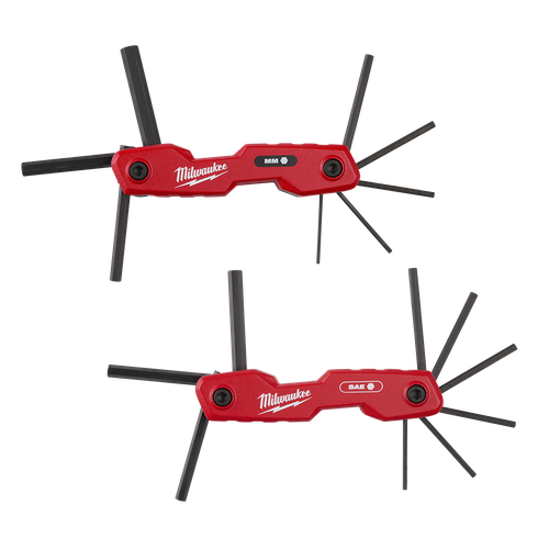 17PCE SAE/METRIC FOLDING HEX KEY SET