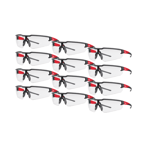 12PK CLEAR SAFETY GLASSES