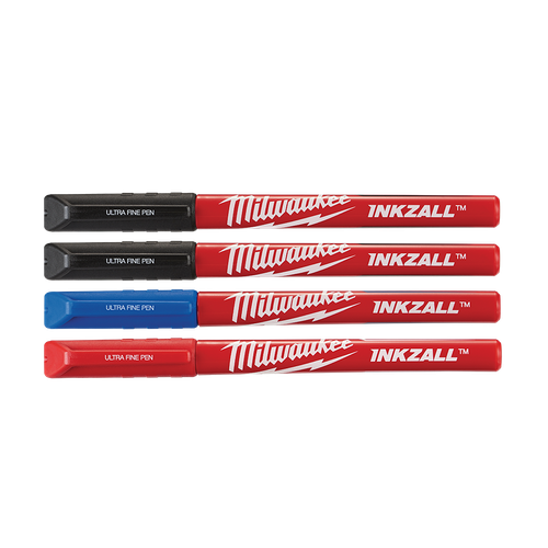 INKZALL 4PK COLOUR ULTRA FINE POINT PEN