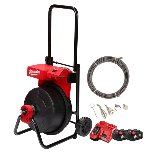 18V BRUSHLESS COMPACT DRUM MACHINE KIT - 2X5AH BATT & CHRG
