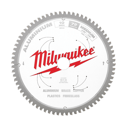 254MM (10\") 72T ALUMINIUM CIRC SAW BLADE